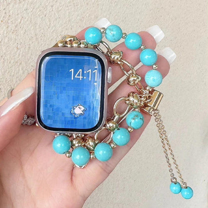 Crystal Quartz Beaded Apple Watch Band